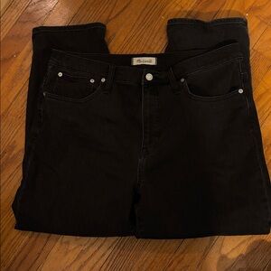 Madewell Straight Jeans in Classic Black Wash J9565